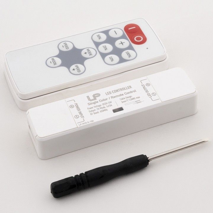 Контроллер-регулятор цвета RGBW с пультом ДУ LEDS POWER N10-S Nano RF 003771