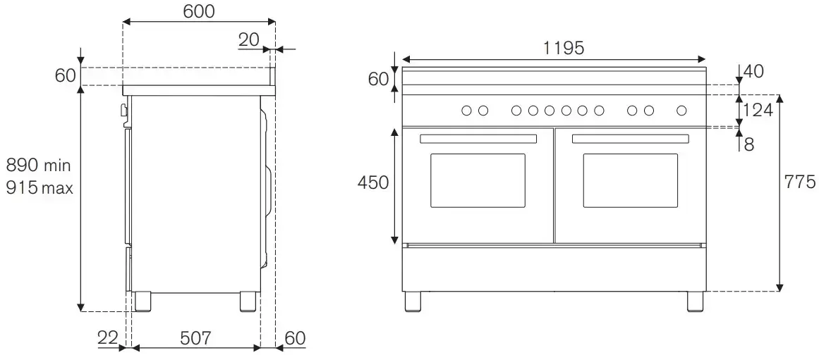 Варочный центр Bertazzoni HER125I2EXT