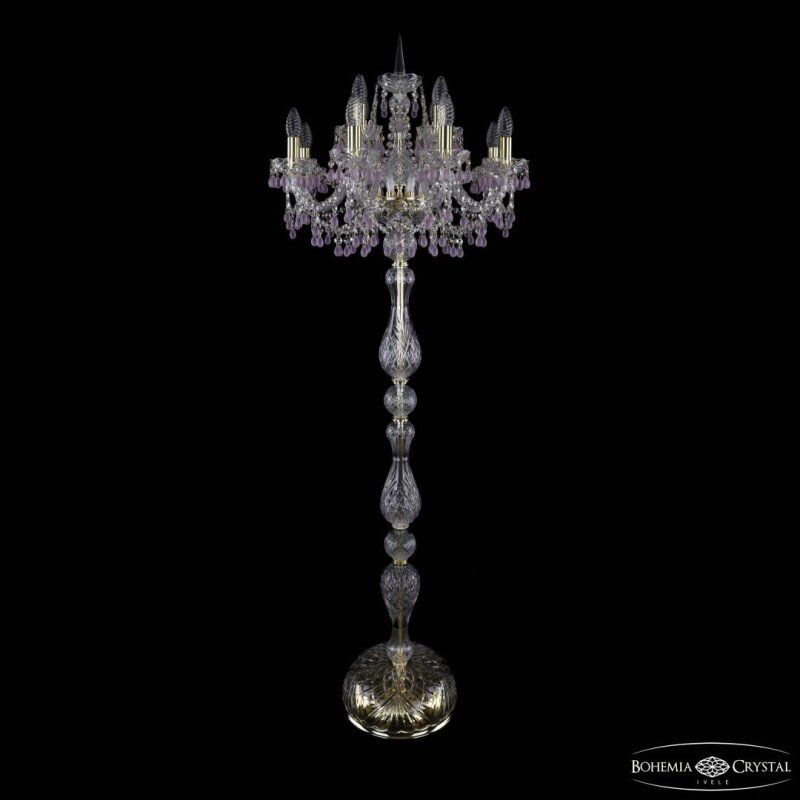Торшер Bohemia Ivele Crystal 1410 1410T1/8+4/195-165 G V7010