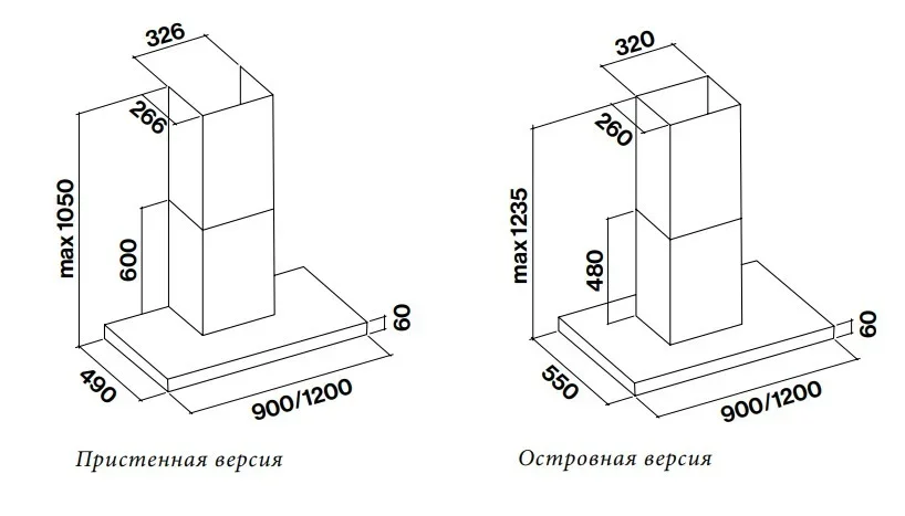 Вытяжка Falmec PLANE STEEL 90 (PLUS)