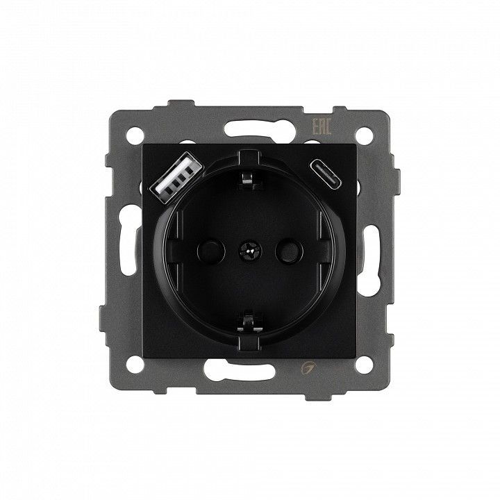 Розетка с заземлением и 2хUSB type A и C, без рамки Arlight SCT 049830