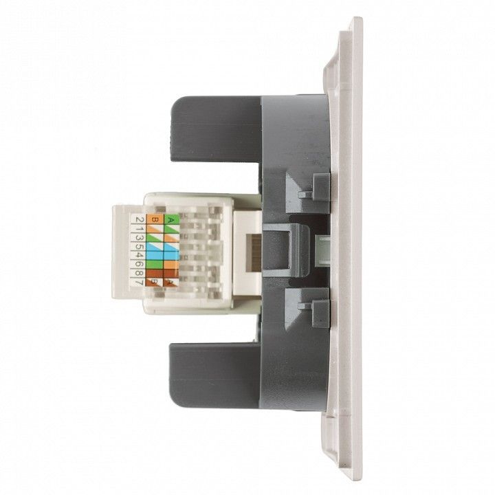 Розетка Ethernet RJ-45 без рамки Stekker Мия 50480
