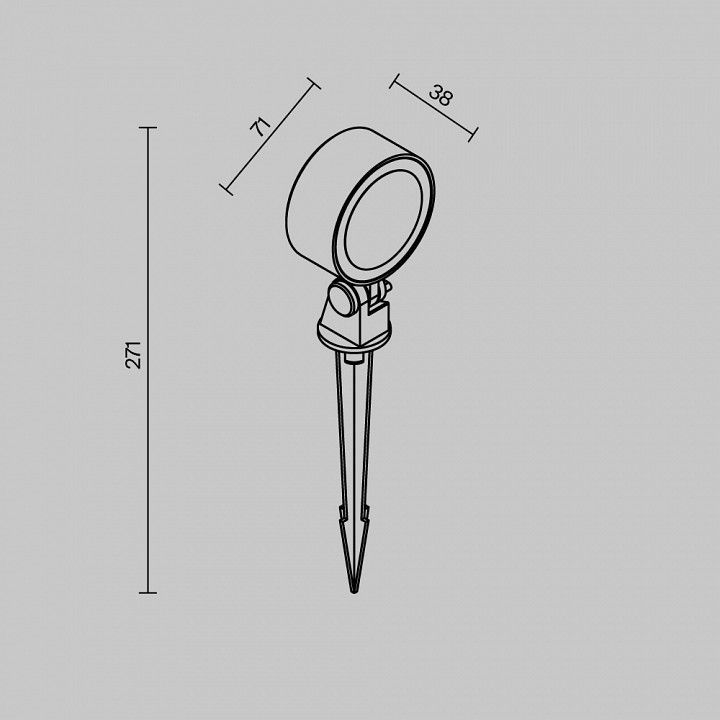 Наземный низкий светильник Maytoni Outdoor ядро O495FL-L10B3K