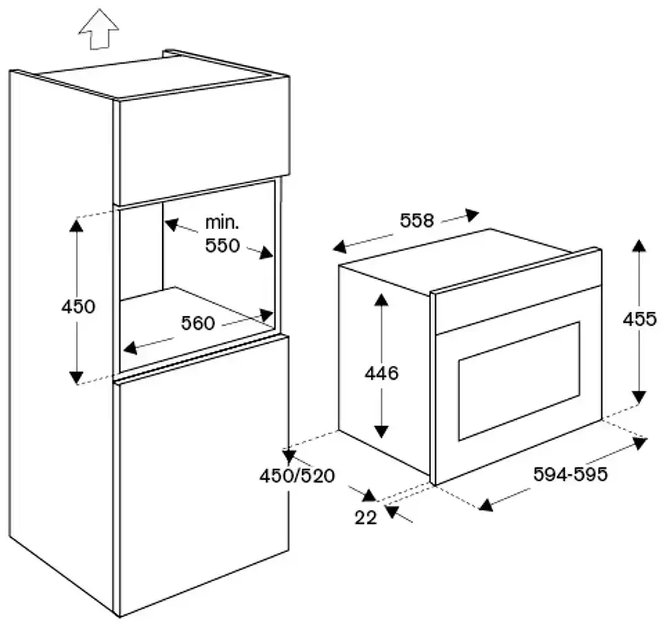 Духовой шкаф с паром Bertazzoni F457HERVTND