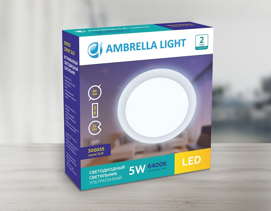 Встраиваемый светильник Ambrella Light DLR 300055