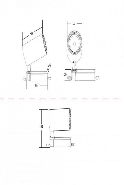 Светильник на штанге Maytoni Technical Вуоро TR003-1-6W4K-W
