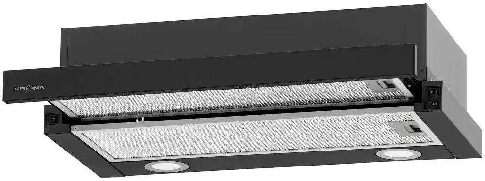 Встраиваемая вытяжка Krona KAMILLA T 600 BLACK (2 мотора)