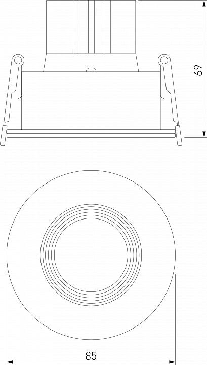 Встраиваемый светильник Elektrostandard Artis a066138