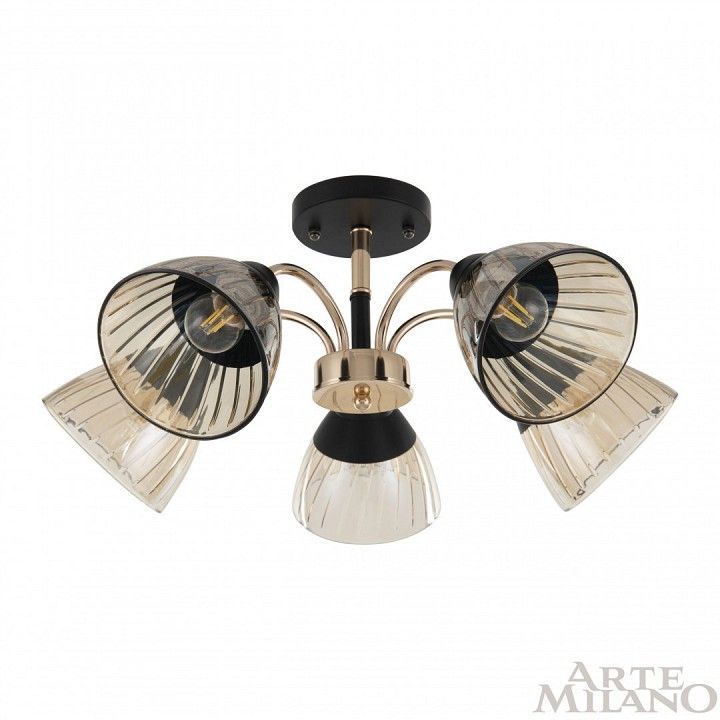 Люстра на штанге Arte Milano Napoli-320119 320119/5 FG+BK