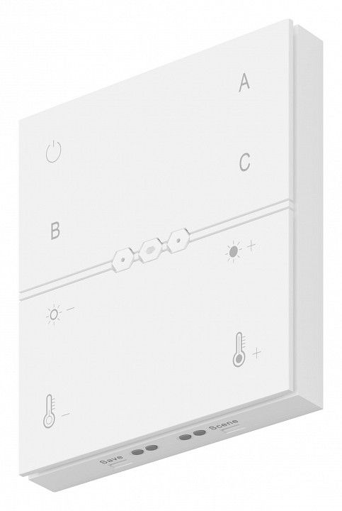 Панель универсальная сенсорная накладная Maytoni Lighting control Панели управления DRC034-8-W