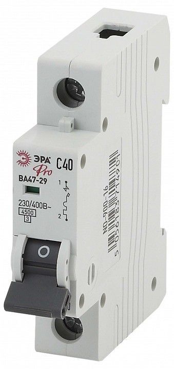 Автоматический выключатель 1P Эра ВА47-29 NO-900-16