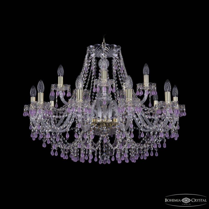 Подвесная люстра Bohemia Ivele Crystal 1410 1410/10+5/300 G V7010