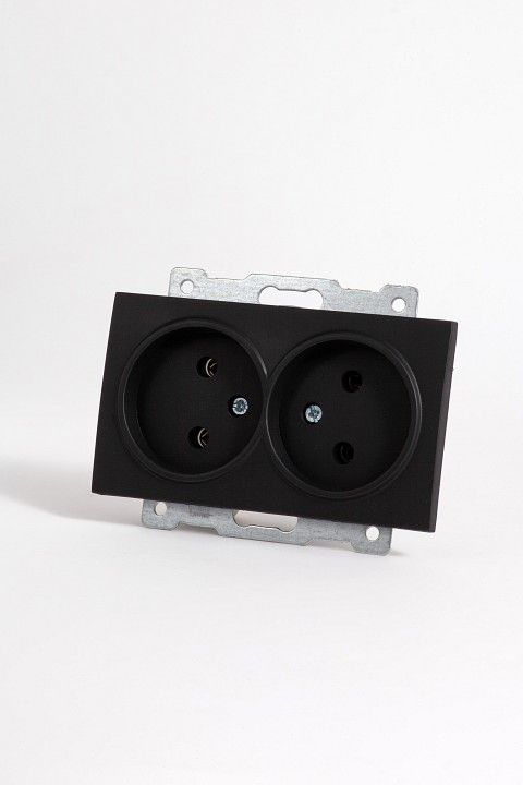 Розетка двойная без заземления, без рамки Elbi Eleсtriс Zena Vega 609-014800-908