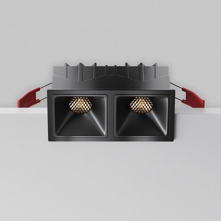 Встраиваемый светильник Maytoni Technical Альфа DL043-02-10W3K-SQ-B-1