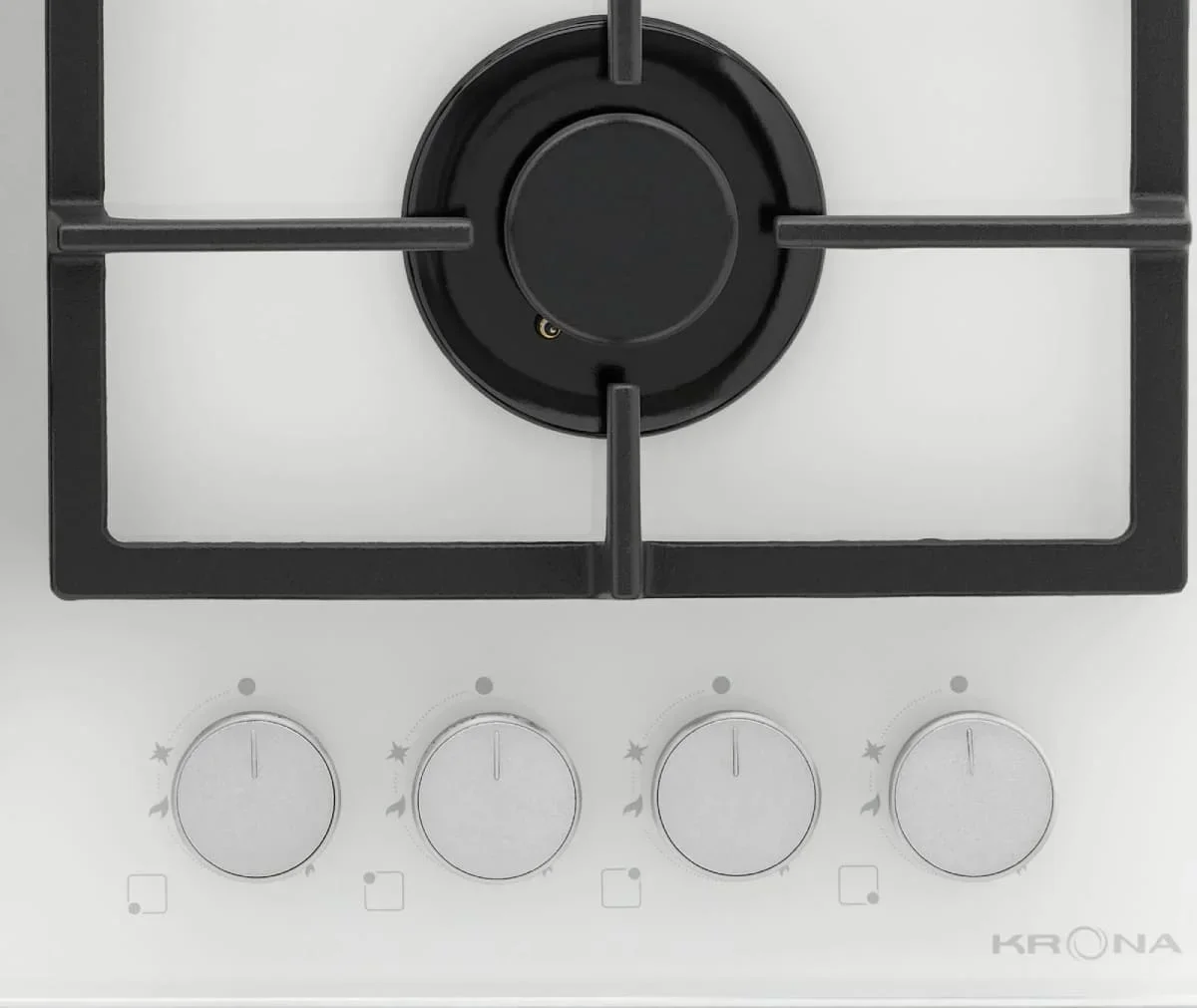 Газовая варочная панель KRONA NEBEL 60 WH W