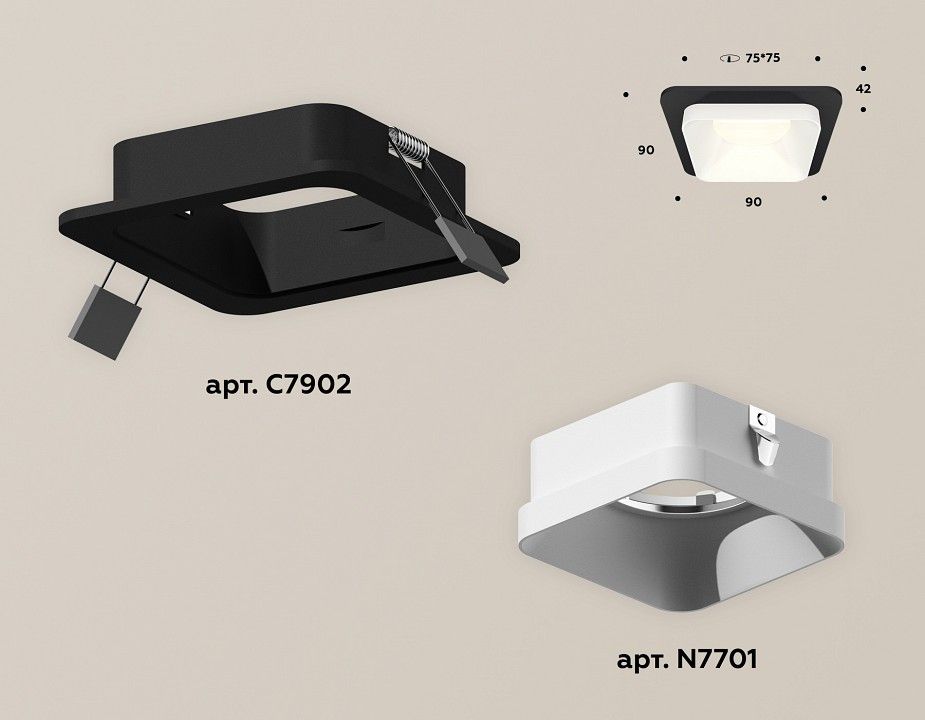 Встраиваемый светильник Ambrella Light XC XC7902001