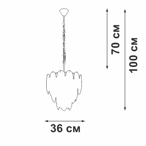 Подвесная люстра Vitaluce V5887 V5887-8/7