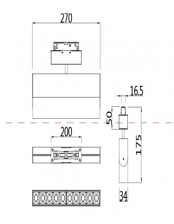 Светильник на штанге Maytoni Technical Points Rot TR015-2-20W4K-W