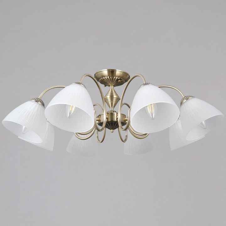 Люстра на штанге ILLUMICO  IL0897-8CSQ-26 AB ELITE