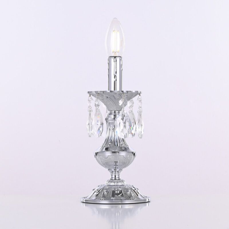 Настольная лампа декоративная Bohemia Ivele Crystal AL77 AL77200L/1-25 Ni