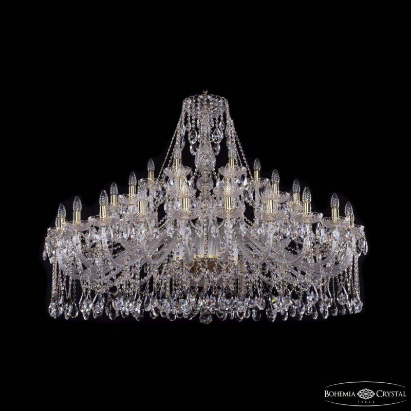 Подвесная люстра Bohemia Ivele Crystal 1413 1413/24+12+6/530 G