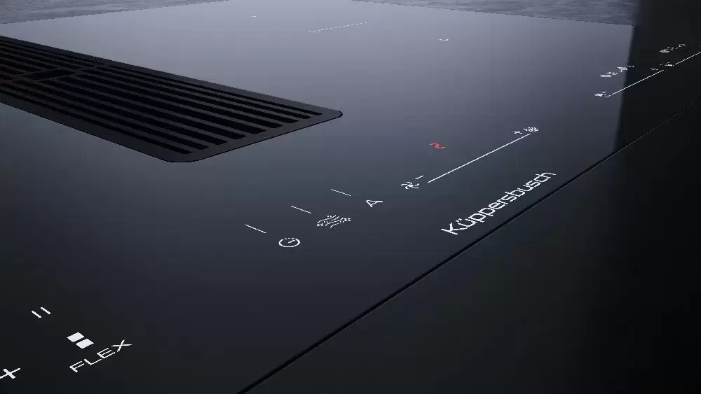 Варочная панель с вытяжкой Kuppersbusch KMI 8590.0 SR Black Chrome