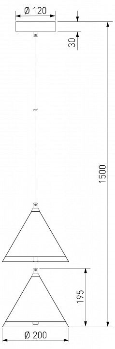 Подвесной светильник Eurosvet Peak 604052 LED бежевый