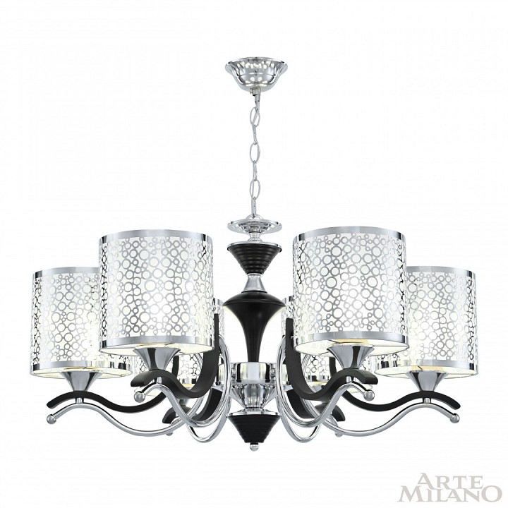 Подвесная люстра Arte Milano Florentia-6787 306787/6 Bk/Ni
