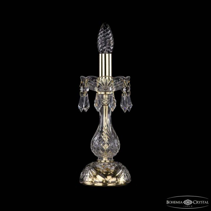Настольная лампа декоративная Bohemia Ivele Crystal 1403 1403L/1-27 G