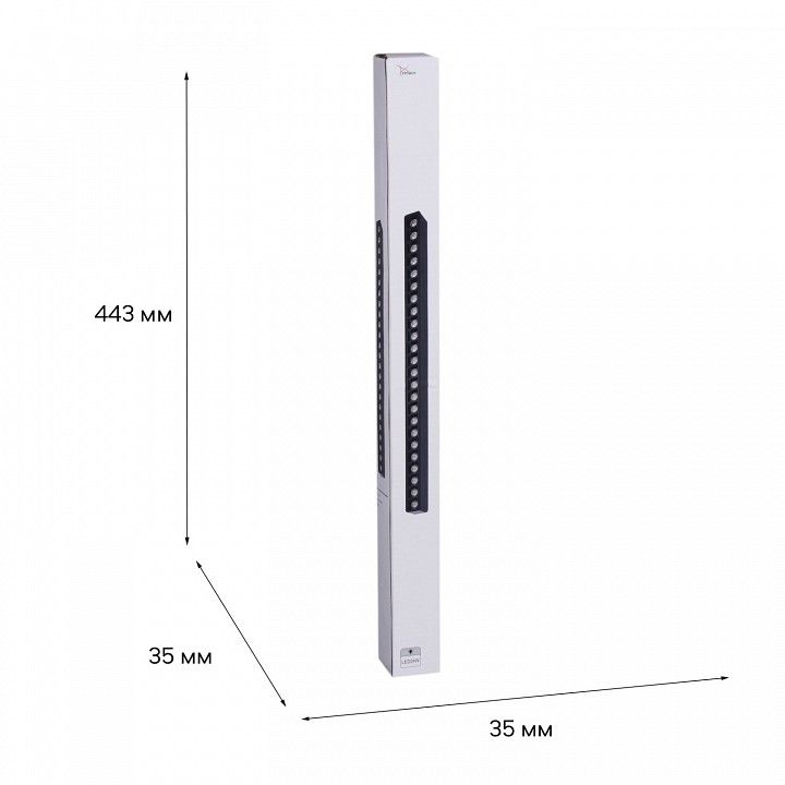 Накладной светильник Reluce  13004-9.3-001UR magnetic LED24W BK