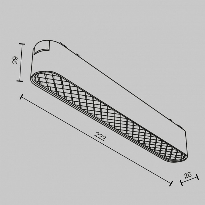 Накладной светильник Maytoni Technical Basis Grid TR084-1-12W3K-W