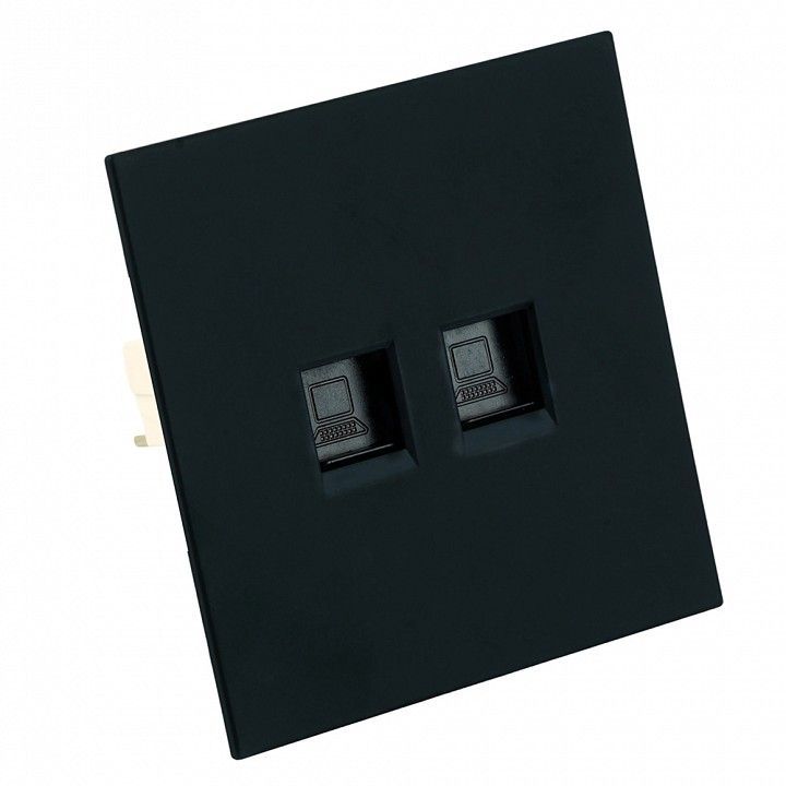 Розетка двойная Ethernet RJ-45 без рамки Stekker Мия 50451