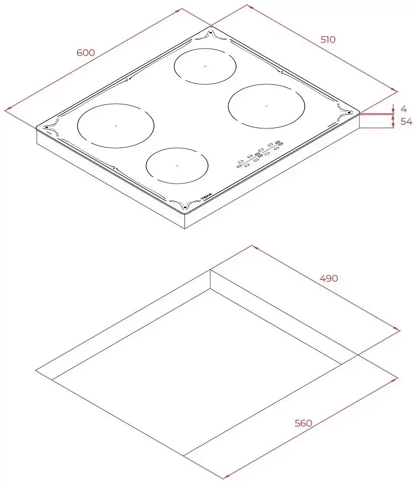 Индукционная варочная панель Teka IBR 64040 TTC BLACK