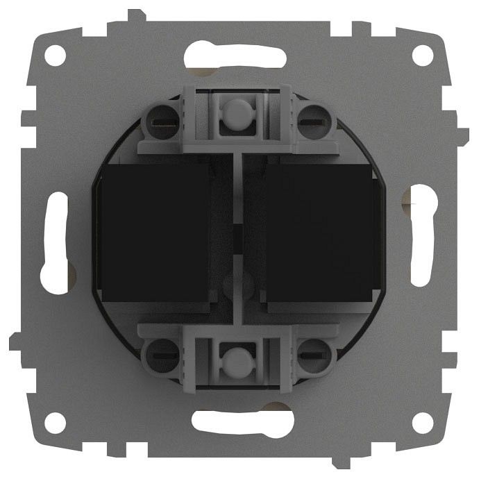 Розетка двойная Ethernet RJ-45 без рамки Elbi Eleсtriс Zena Vega 609-012500-248