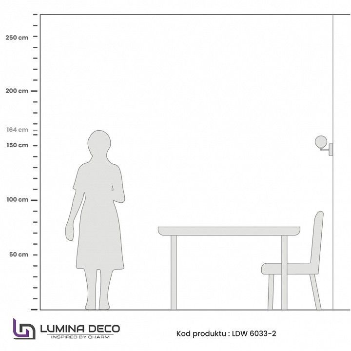 Бра LUMINA DECO Marsiada LDW 6033-2 MD