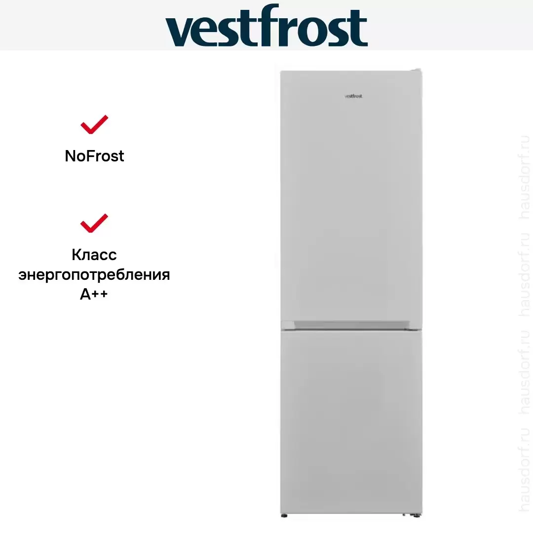 Двухкамерный холодильник Vestfrost VW18NFE01W
