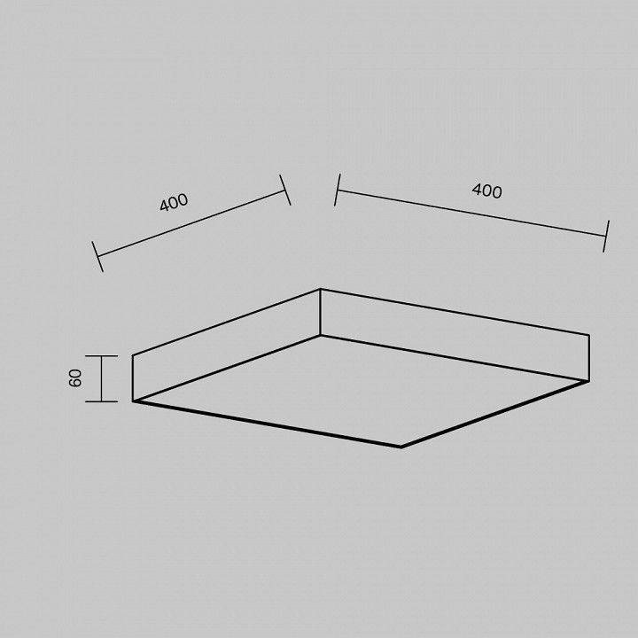 Накладной светильник Maytoni Technical Зон C032CL-45W4K-SQ-W