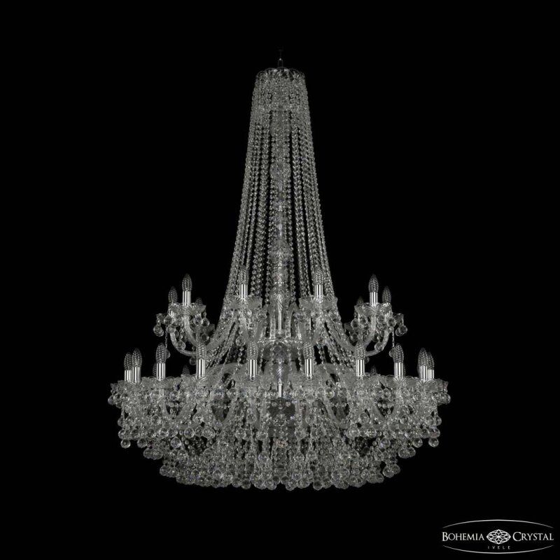 Подвесная люстра Bohemia Ivele Crystal 1409 1409/20+10/400/h-152/2d Ni