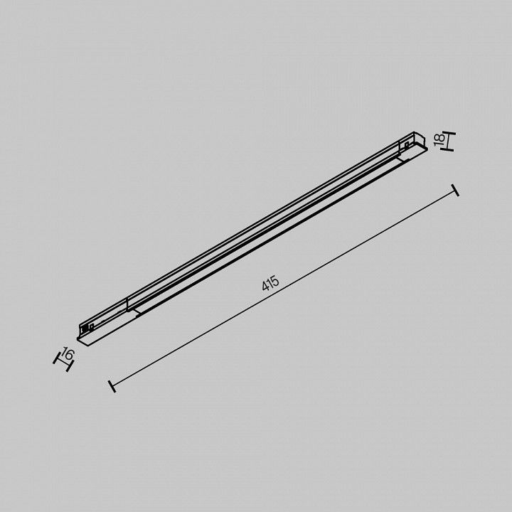 Накладной светильник Maytoni Technical Базис TR231-2-10W3K-B