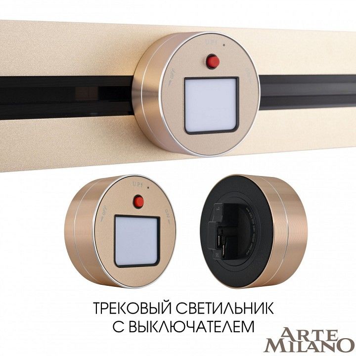 Накладной светильник Arte Milano Am-track-sockets 380011TL/Light Gold