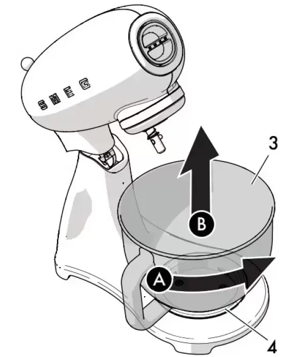 Планетарный миксер Smeg SMF02PKEU