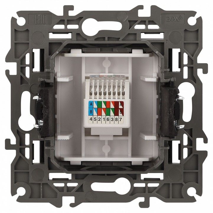 Розетка Ethernet RJ-45 без рамки Эра Эра Elegance 14-3107-05