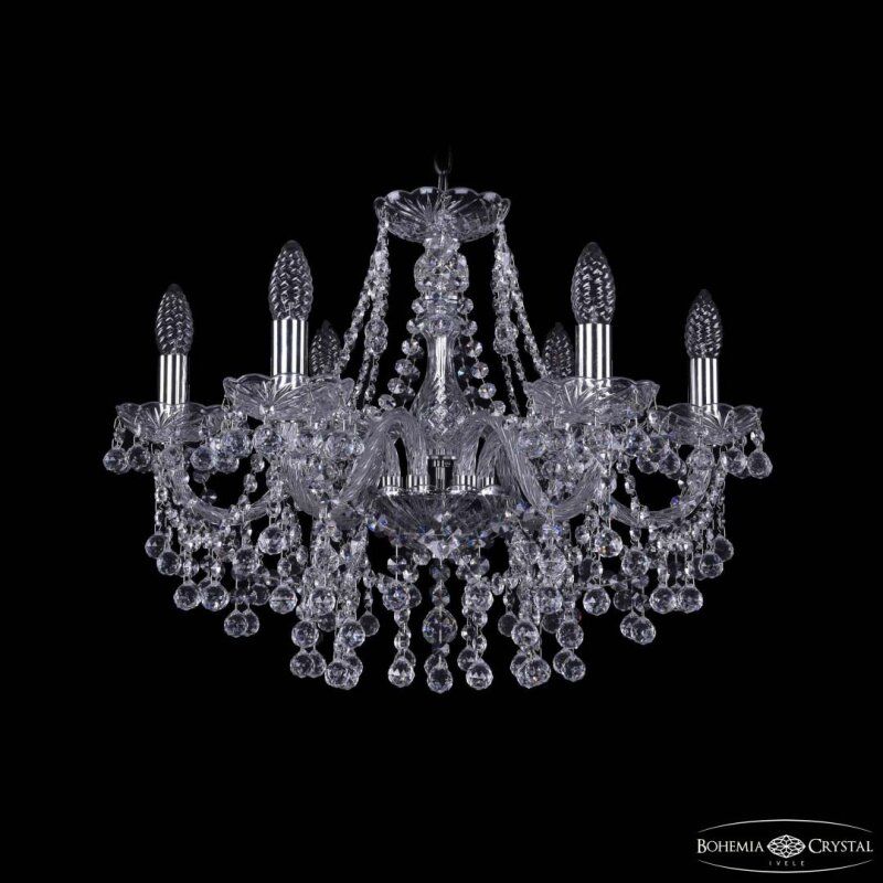 Подвесная люстра Bohemia Ivele Crystal 1409 1409/6/195 Ni
