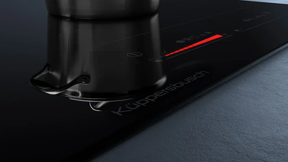 Газовая варочная панель с индукцией Kuppersbusch KIG 6850.0 SR-E5 Black Velvet