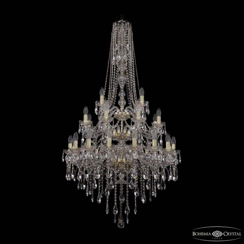 Подвесная люстра Bohemia Ivele Crystal 1415 1415/16+8+4/300/h-155/3d G