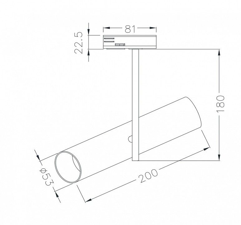 Светильник на штанге Maytoni Technical Элти TR005-1-GU10-W