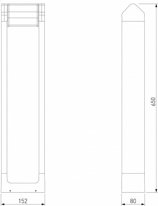 Наземный низкий светильник Elektrostandard DORS a062881