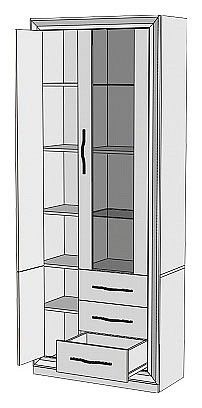 Шкаф-витрина Merdes Нобиле ШВтВ-ФСД-БЯН НН ПРАВ Шкаф-витрина Merdes Нобиле ШВтВ-ФСД-БЯН НН ПРАВ