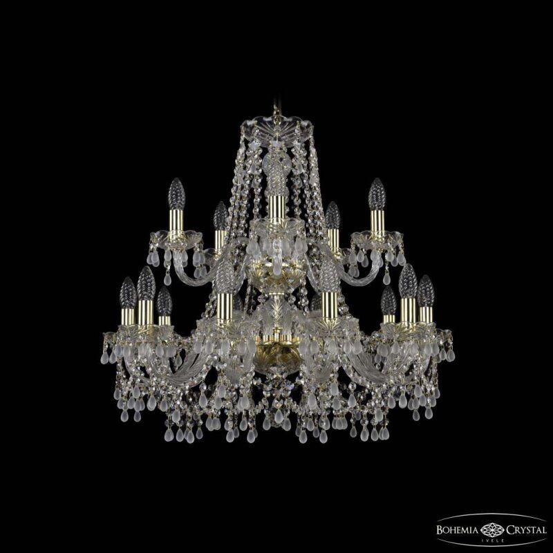 Подвесная люстра Bohemia Ivele Crystal 1410 1410/10+5/240/2d G V0300