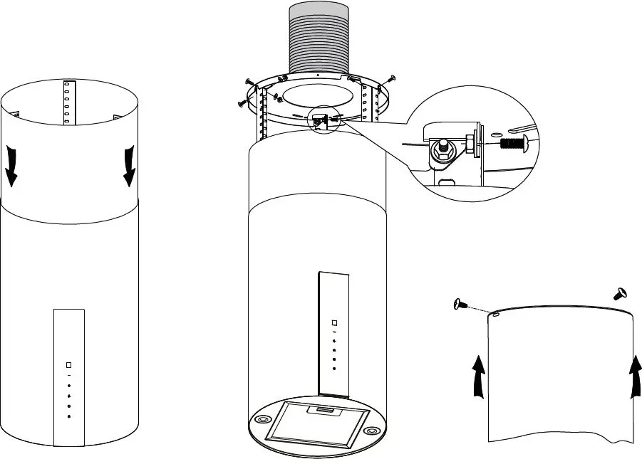 Вытяжка Korting KHA 35808 DN Cylinder